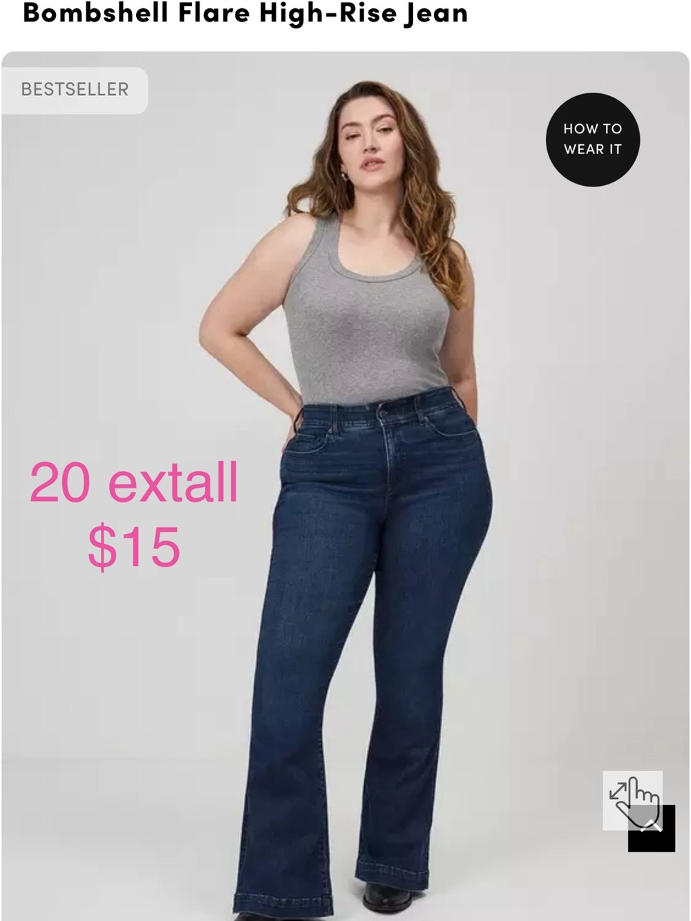 torrid Dark Indigo Bombshell Flare Jeans